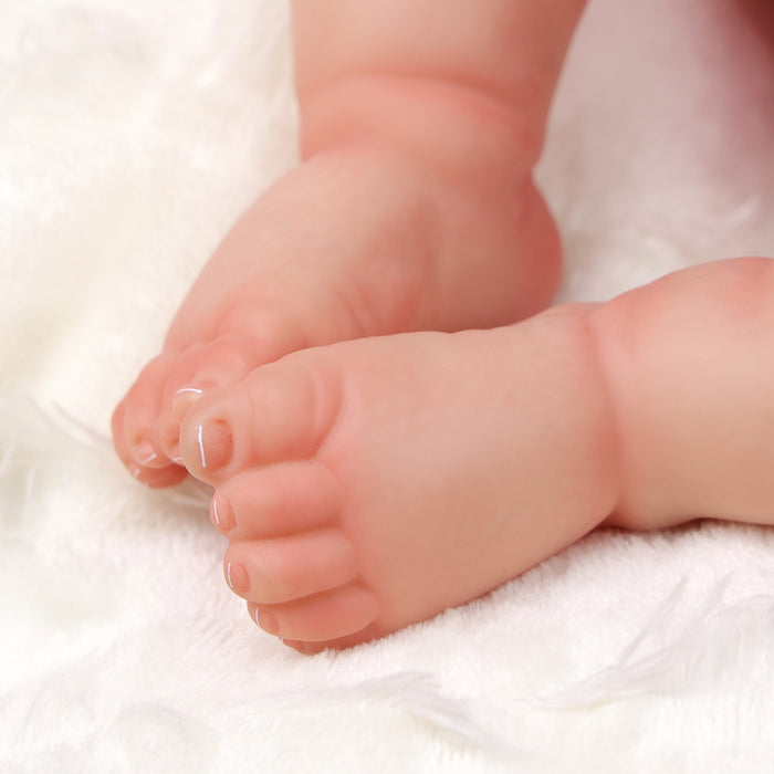 Babeside Lucy 20'' Realistic Reborn Baby Doll Sleeping Red & White Clothes Girl