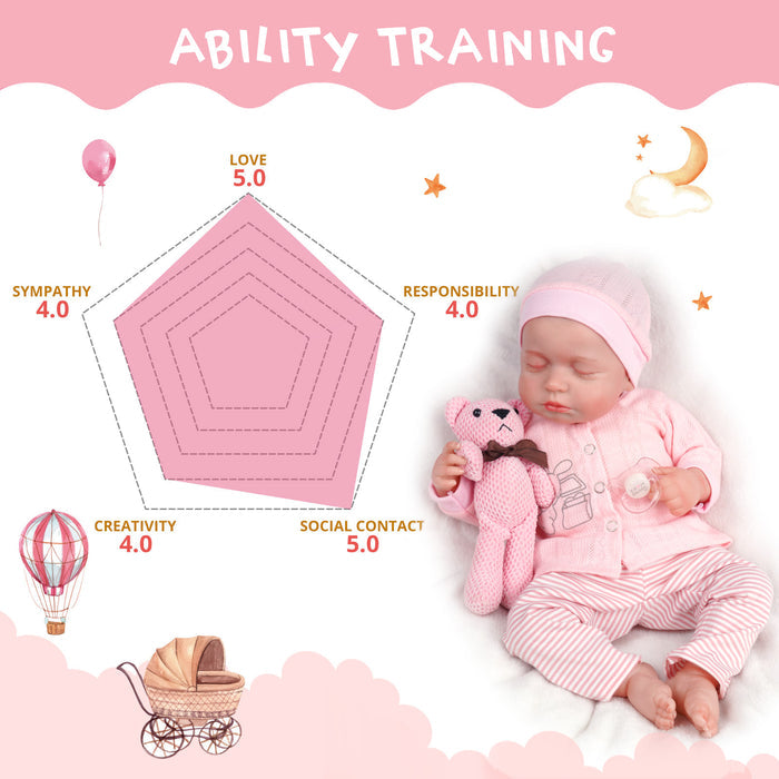 Babeside Lucy 20'' Reborn Baby Doll Charming Infant Baby Girl