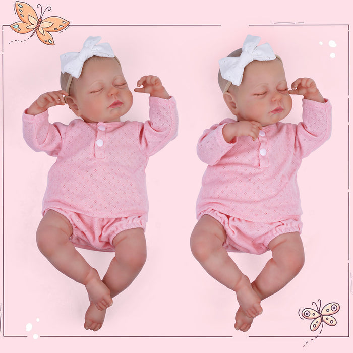 Babeside Lucy 20'' Reborn Baby Doll Lifelike Adorable Sleeping Girl Pink (Pre-Order, Ship Date: March 15)