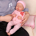 Babeside Lucy 20'' Sleeping Infant Baby Girl with Heartbeat Coos and Breath