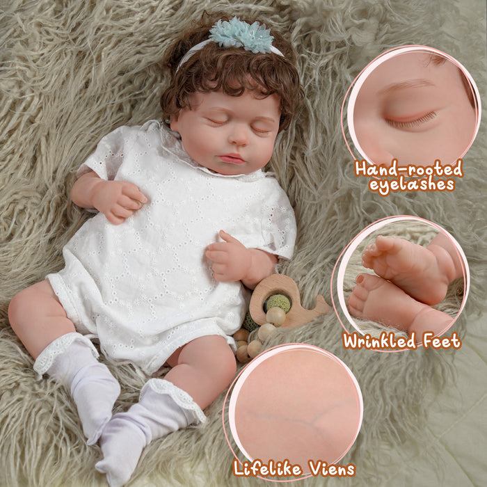 Babeside Lucy Lifelike Reborn Baby Dolls - 20 inch Baby Girl