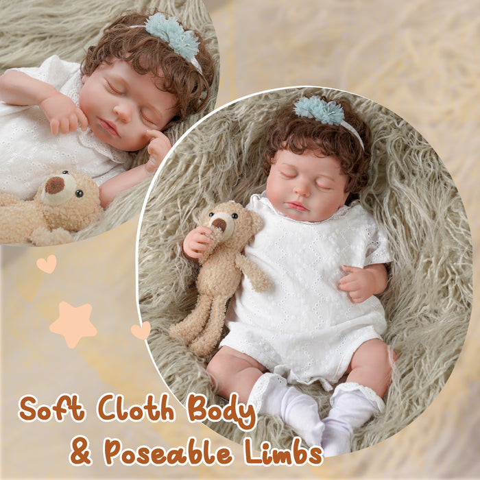 Babeside Lucy Lifelike Reborn Baby Dolls - 20 inch Baby Girl