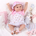 Babeside Maddy 20" Awake Infant Baby Hand-Painted Hair Girl