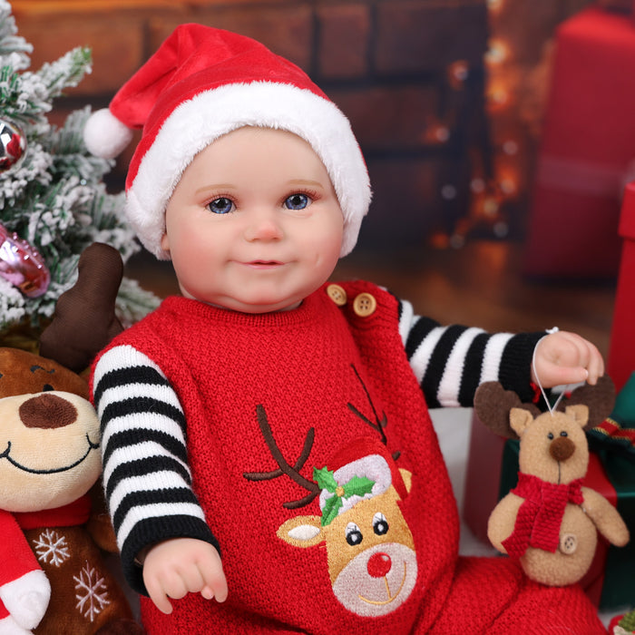 Babeside Maddy 20" Christmas Reborn Baby Doll Awake Infant Baby Girl