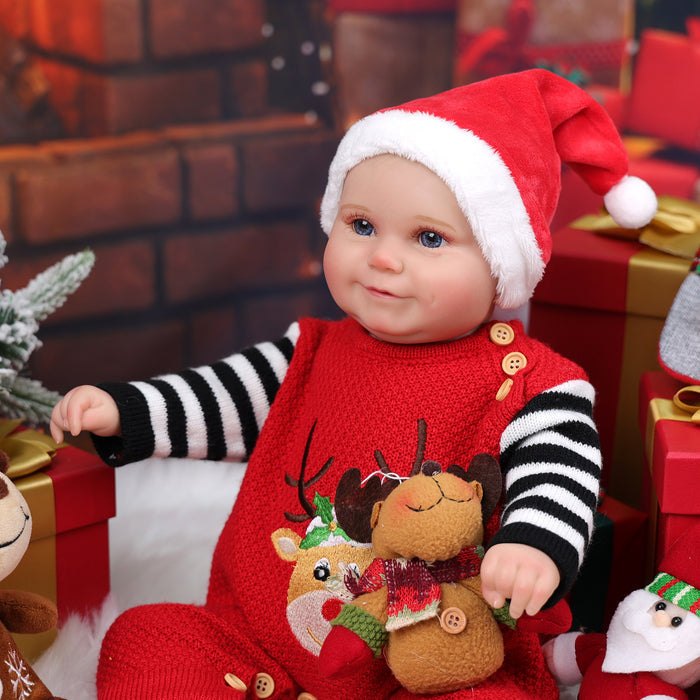 Babeside Maddy 20" Christmas Reborn Baby Doll Awake Infant Baby Girl