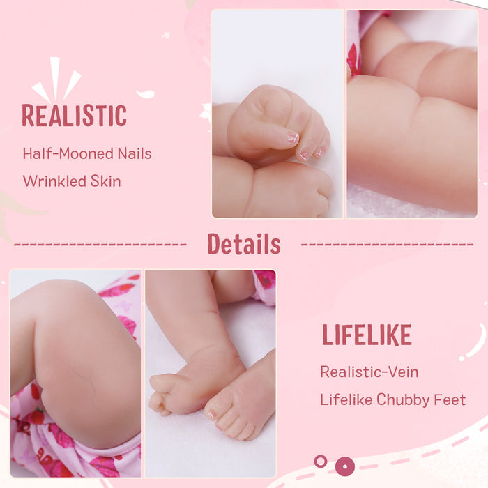 Babeside Maddy 20 Inch Lifelike Reborn Baby Dolls Girl Real Baby Feeling Realistic