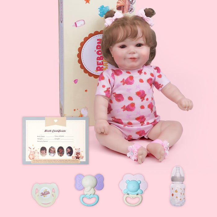 Babeside Maddy 20 Inch Lifelike Reborn Baby Dolls Girl Real Baby Feeling Realistic