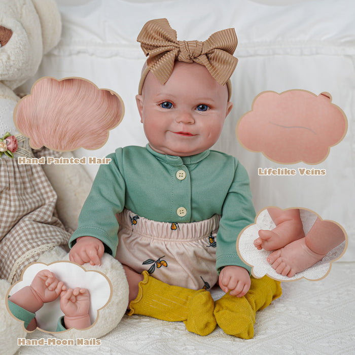 Babeside Maddy 20'' Lifelike Reborn Baby Dolls Girl Real Baby Feeling Realistic