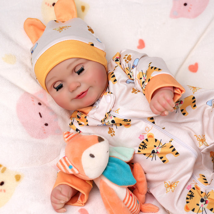 Babeside Maddy 20" Open & Close Eyes Realistic Reborn Baby Doll Adorable Girl Tiger