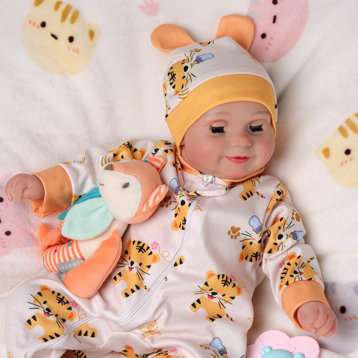 Babeside Maddy 20" Open & Close Eyes Realistic Reborn Baby Doll Adorable Girl Tiger