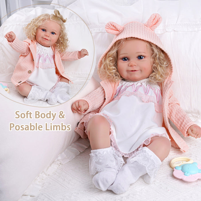 Babeside Maddy 20'' Realistic Reborn Baby Doll Lifelike Girl Awake Lovely Sweet And Soft