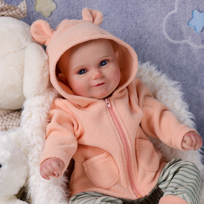 Babeside Maddy 20" Reborn Baby Doll Girl Blue Eyes Awake Sweet Infant