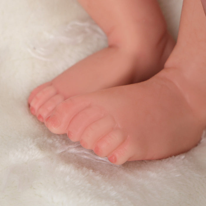 Babeside Mia 12" Full Silicone Reborn Baby Girl Brown Eyes