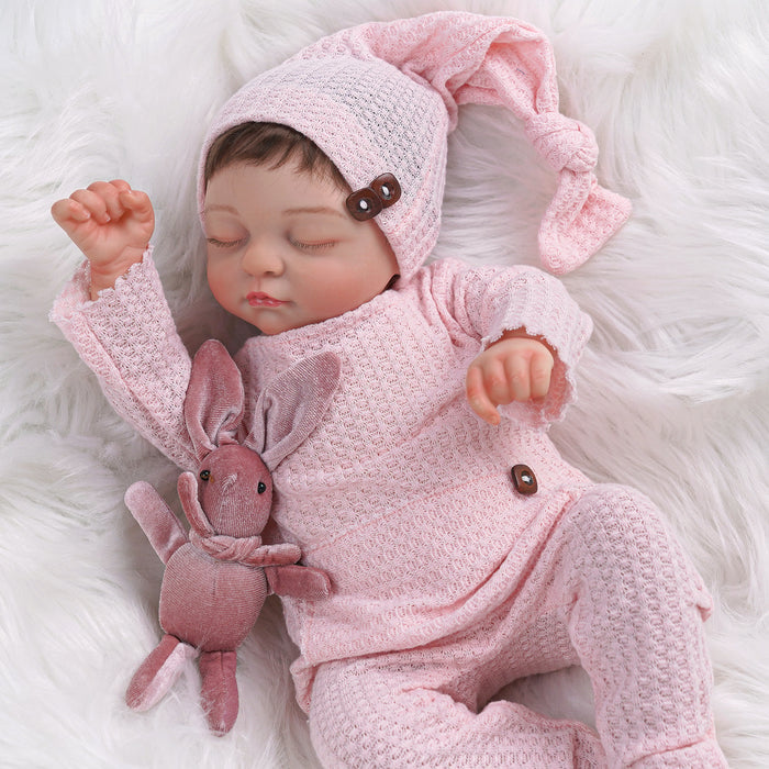Babeside Mira 20'' Realistic Reborn Baby Doll Gril Sleeping Cute Pink Soft And Sweet