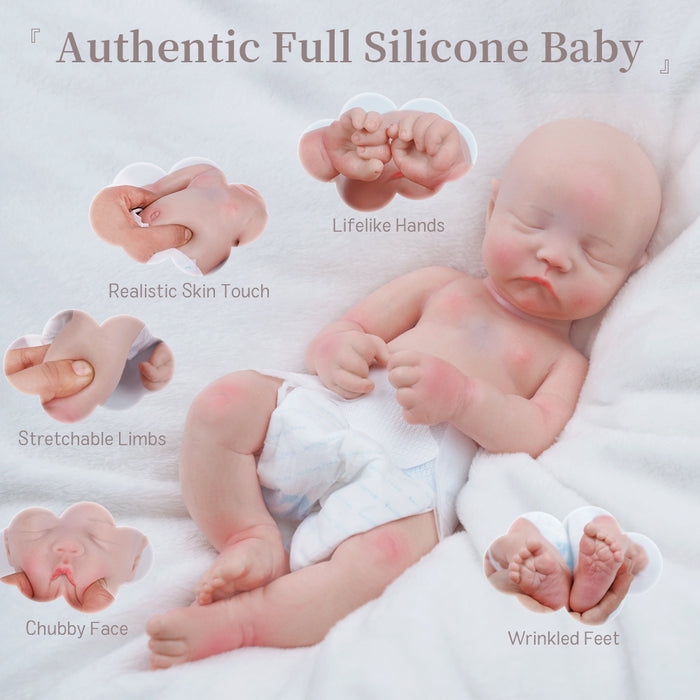 Babeside Noah 12"/16" Full Silicone Infant Baby Girl