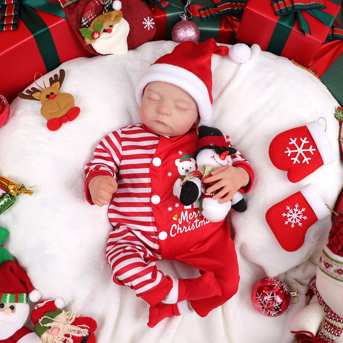 Babeside Noah 20" Christmas Realistic Reborn Doll Infant Chubby Cheek Face Baby