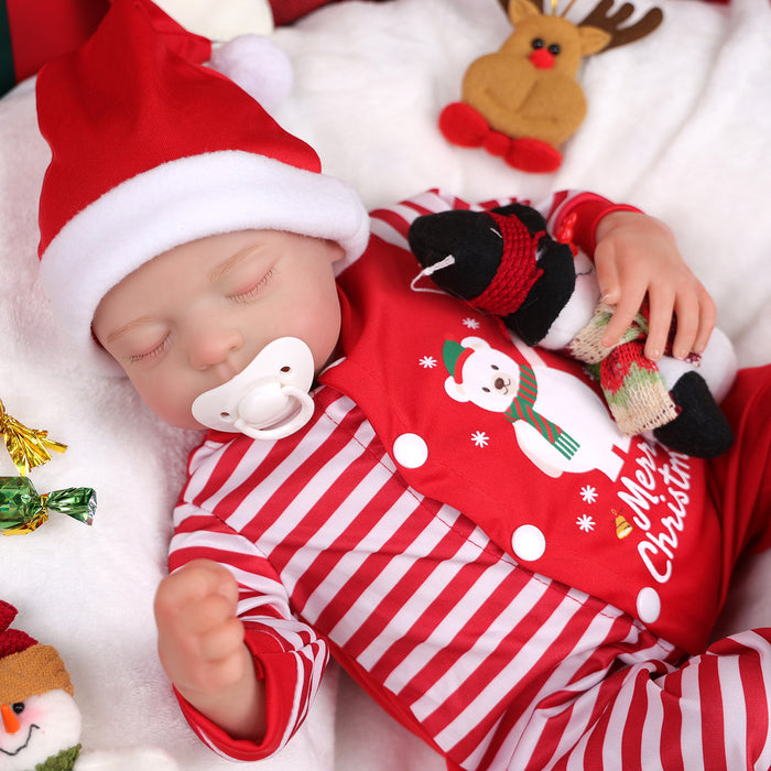 Babeside Noah 20" Christmas Realistic Reborn Doll Infant Chubby Cheek Face Baby