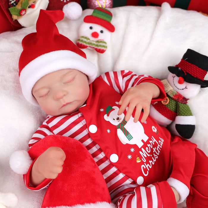 Babeside Noah 20" Christmas Realistic Reborn Doll Infant Chubby Cheek Face Baby