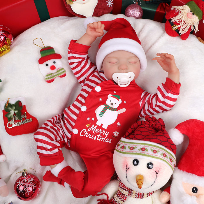 Babeside Noah 20" Christmas Realistic Reborn Doll Infant Chubby Cheek Face Baby