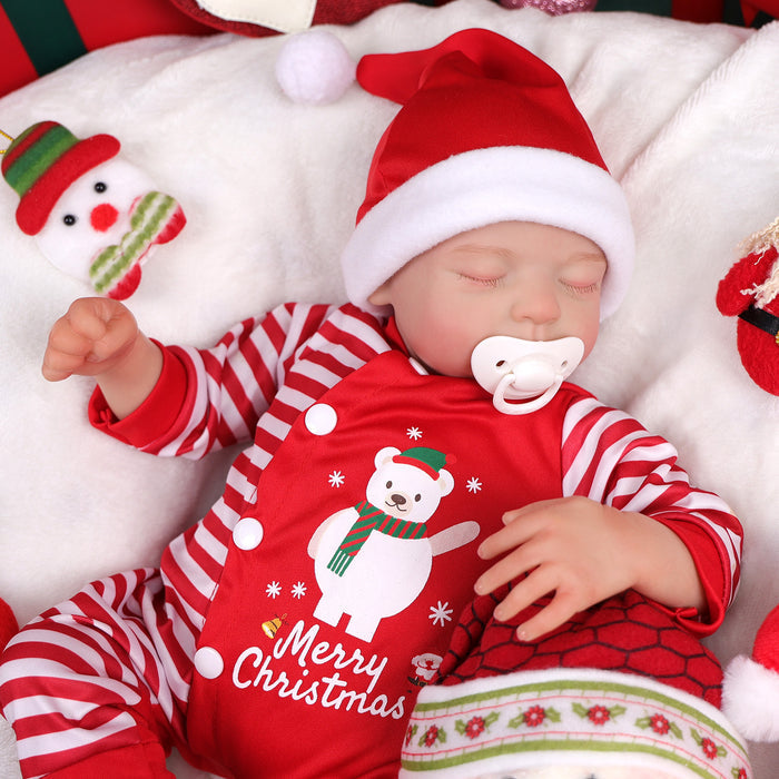 Babeside Noah 20" Christmas Realistic Reborn Doll Infant Chubby Cheek Face Baby