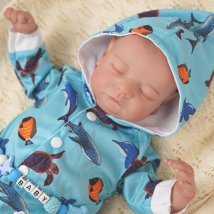 Babeside Noah 20" Realistic Reborn Baby Doll Infant Chubby Cheek Face Boy with Washable Body for Pleased Bathing