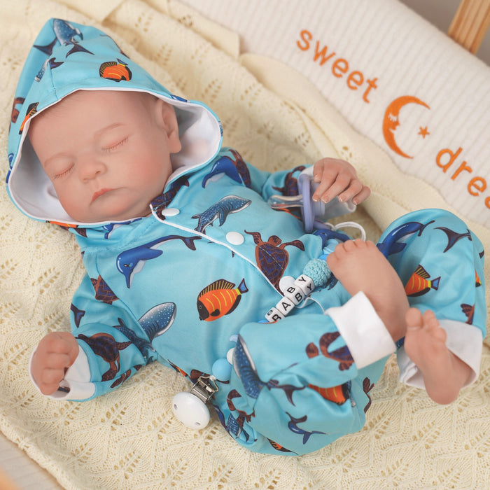 Babeside Noah 20" Realistic Reborn Baby Doll Infant Chubby Cheek Face Boy with Washable Body for Pleased Bathing