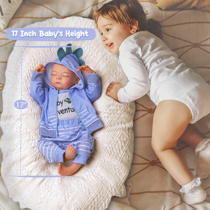 Babeside Noah 20" Realistic Reborn Baby Dolls Infant Lifelike Girl Sleeping Blue