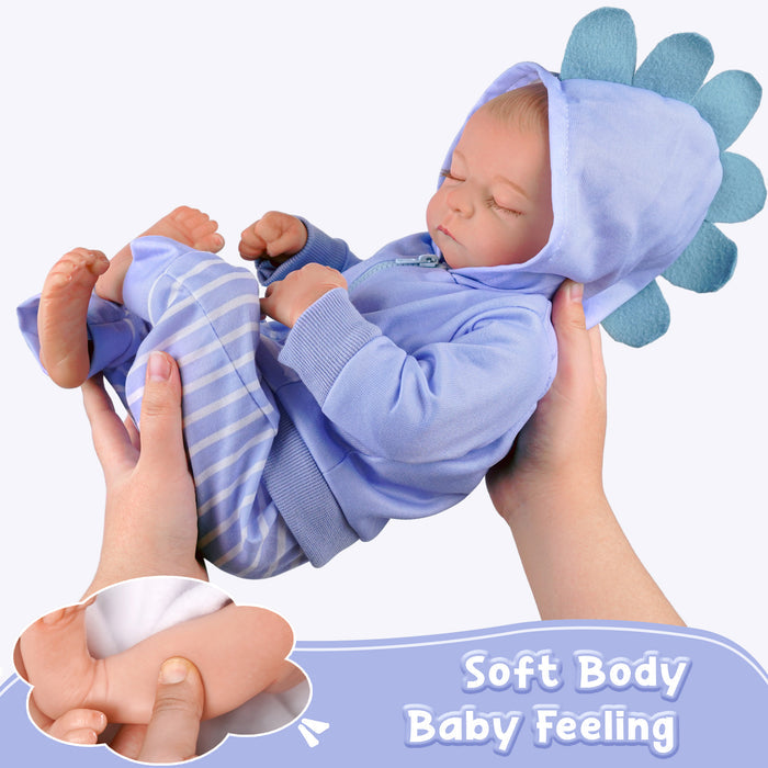 Babeside Noah 20" Realistic Reborn Baby Dolls Infant Lifelike Girl Sleeping Blue
