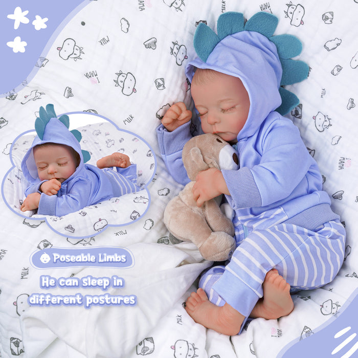 Babeside Noah 20" Realistic Reborn Baby Dolls Infant Lifelike Girl Sleeping Blue