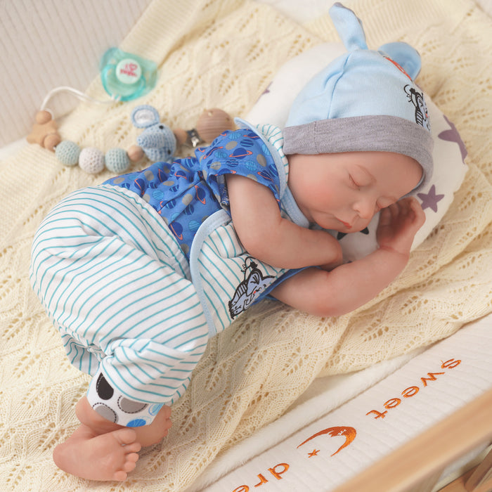 Babeside Noah 20" Realistic Reborn Infant Chubby Cheek Face Baby Doll with Washable Body for Pleased Bathing