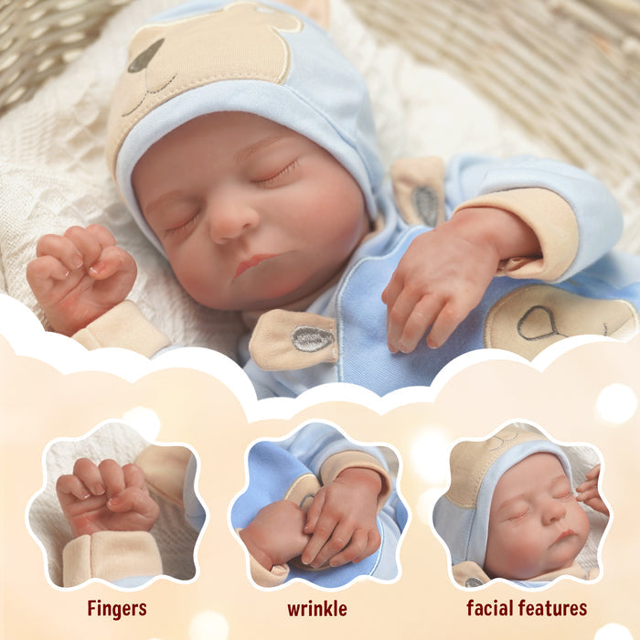 Babeside Noah 20" Sleeping Infant Baby Boy