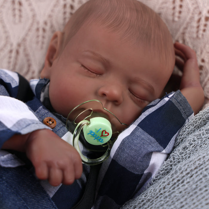 Babeside Noah Realistic 20" Infant Truly American African Reborn Baby Doll Boy