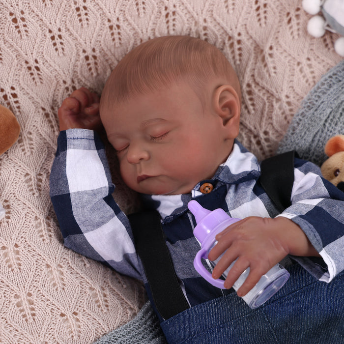 Babeside Noah Realistic 20" Infant Truly American African Reborn Baby Doll Boy
