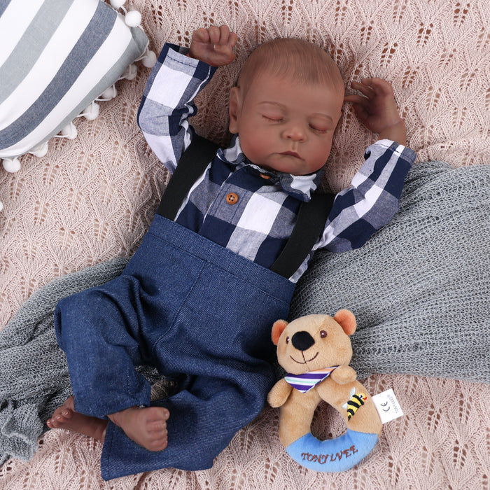Babeside Noah Realistic 20" Infant Truly American African Reborn Baby Doll Boy