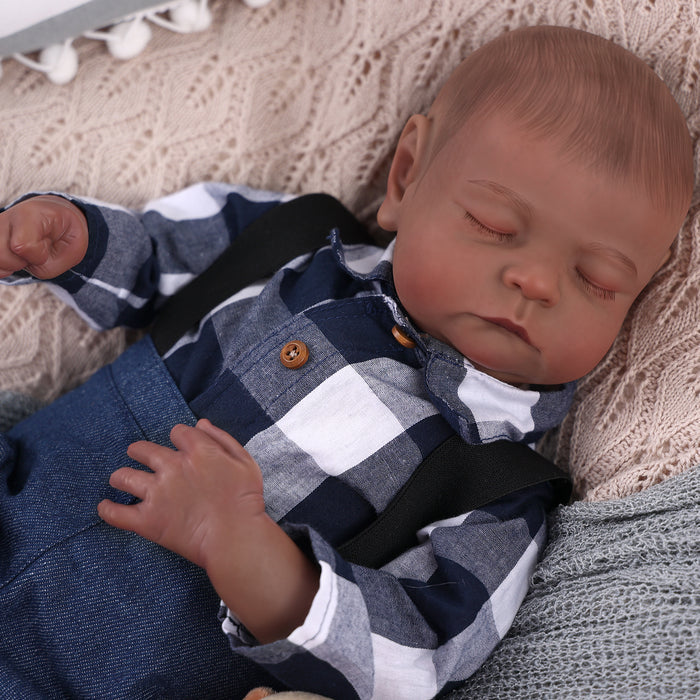 Babeside Noah Realistic 20" Infant Truly American African Reborn Baby Doll Boy