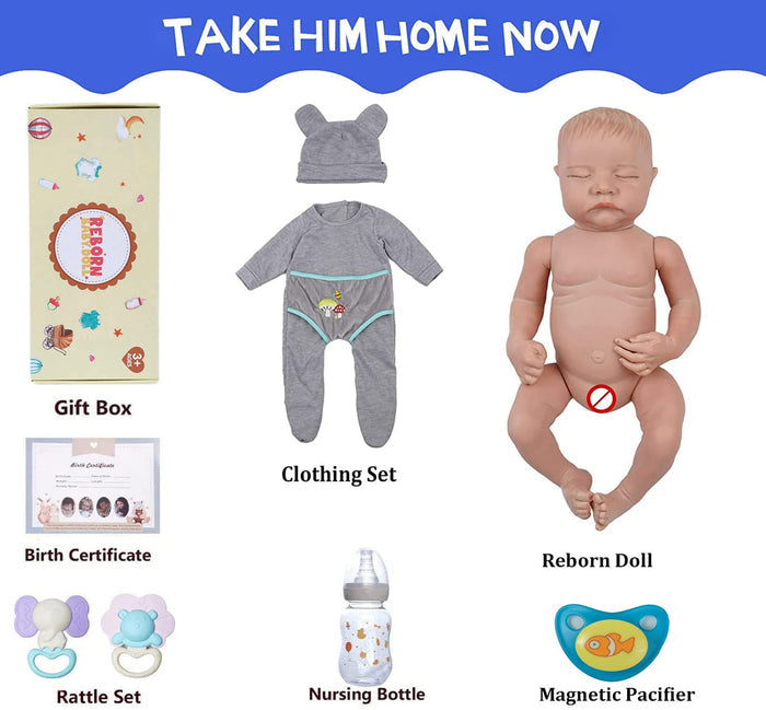 Babeside Noah Realistic 20" Infant Truly Reborn Baby Doll Boy