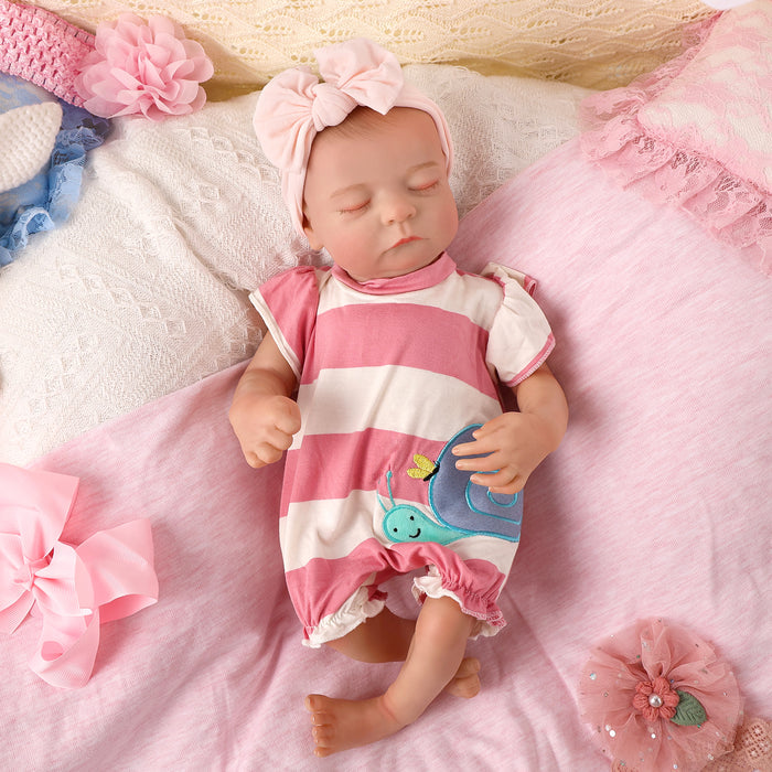 Babeside Noah Realistic 20" Infant Truly Reborn Baby Doll Pink Stripes Boy