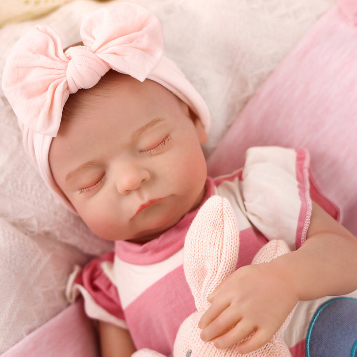 Babeside Noah Realistic 20" Infant Truly Reborn Baby Doll Pink Stripes Boy