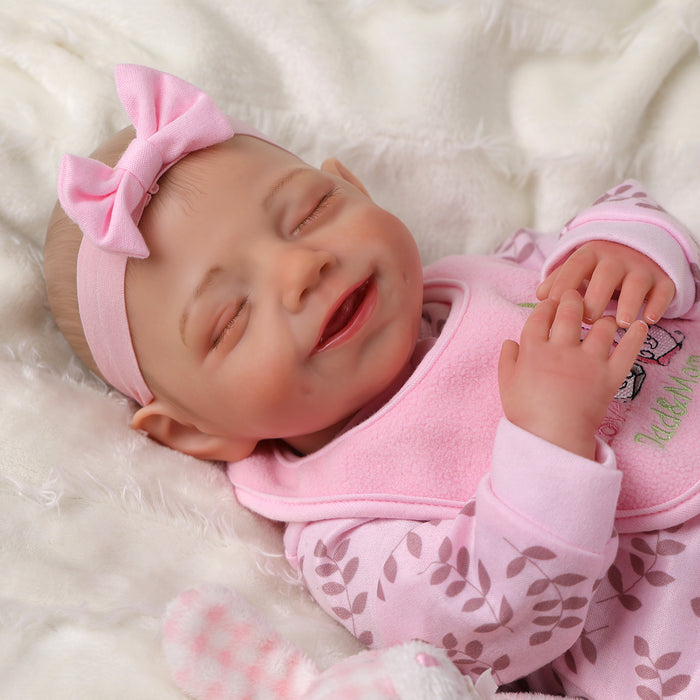 Babeside Olivia 20'' Realistic Reborn Baby Doll Sleeping Adorable Smiling Girl