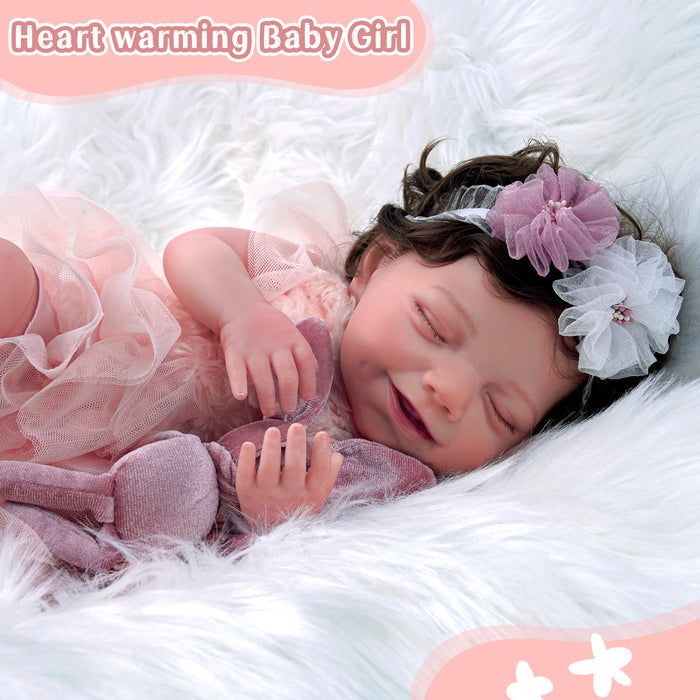 Babeside Olivia 20" Realistic Reborn Baby Dolls Infant Adorable Baby Flower