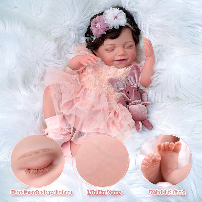 Babeside Olivia 20" Realistic Reborn Baby Dolls Infant Adorable Baby Flower