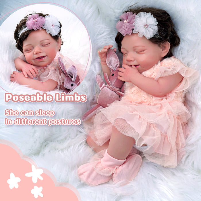 Babeside Olivia 20" Realistic Reborn Baby Dolls Infant Adorable Baby Flower