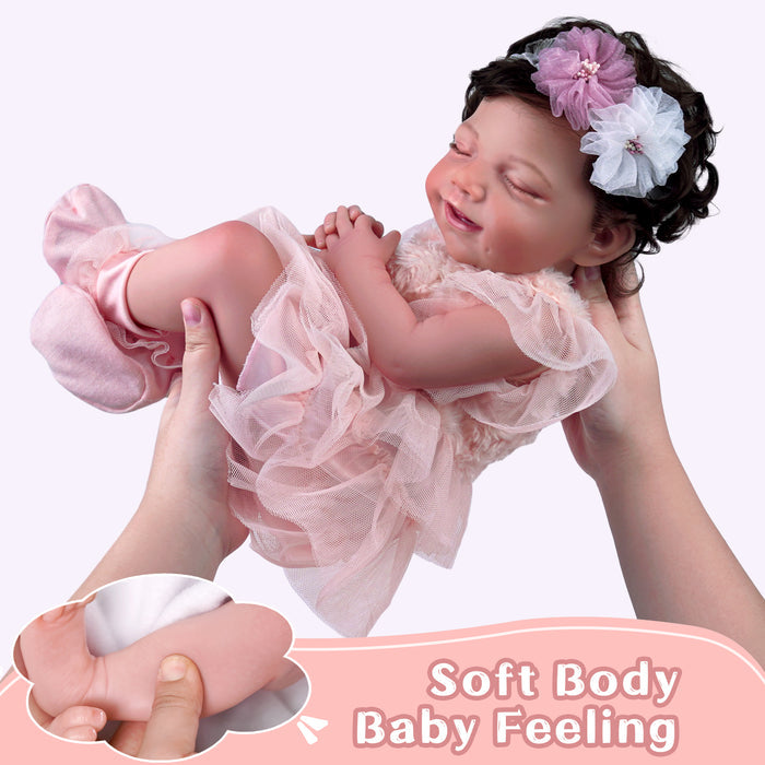 Babeside Olivia 20" Realistic Reborn Baby Dolls Infant Adorable Baby Flower