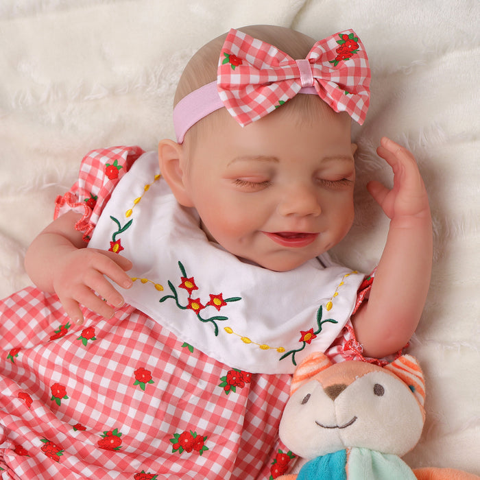 Babeside Olivia 20" Realistic Reborn Baby Dolls Infant Adorable Smiling Girl Cute Strawberry