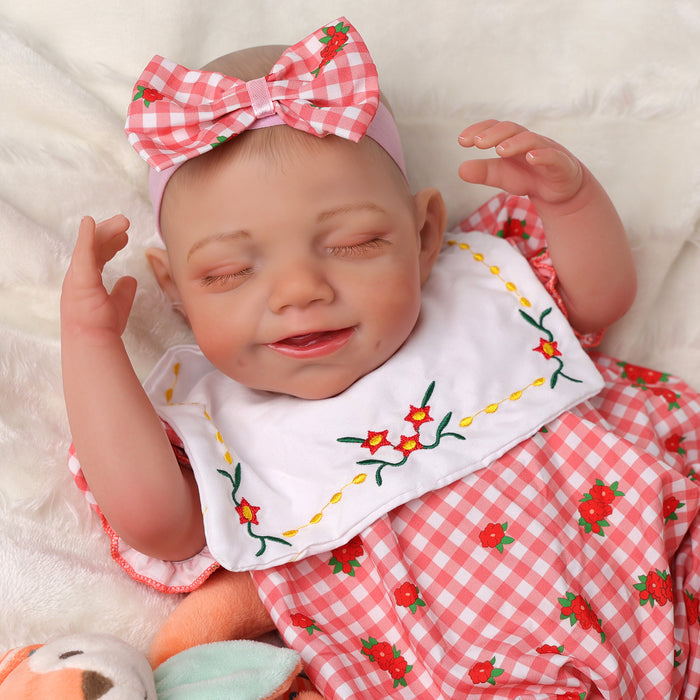 Babeside Olivia 20" Realistic Reborn Baby Dolls Infant Adorable Smiling Girl Cute Strawberry