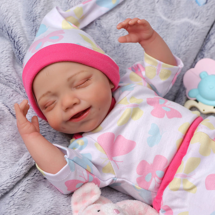 Babeside Olivia 20" Realistic Reborn Baby Dolls Infant Adorable Smiling Girl Moon Butterfly