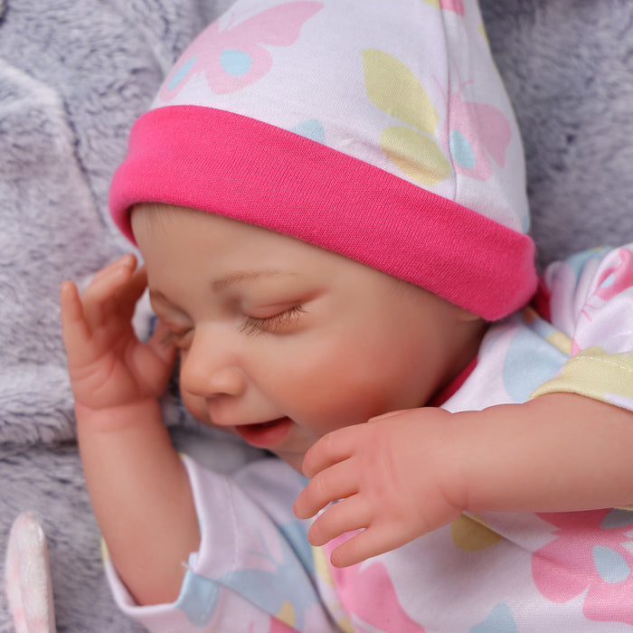 Babeside Olivia 20" Realistic Reborn Baby Dolls Infant Adorable Smiling Girl Moon Butterfly