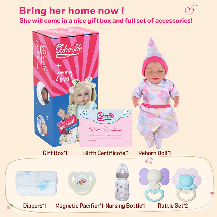 Babeside Olivia 20" Realistic Reborn Baby Dolls Infant Adorable Smiling Girl Moon Butterfly