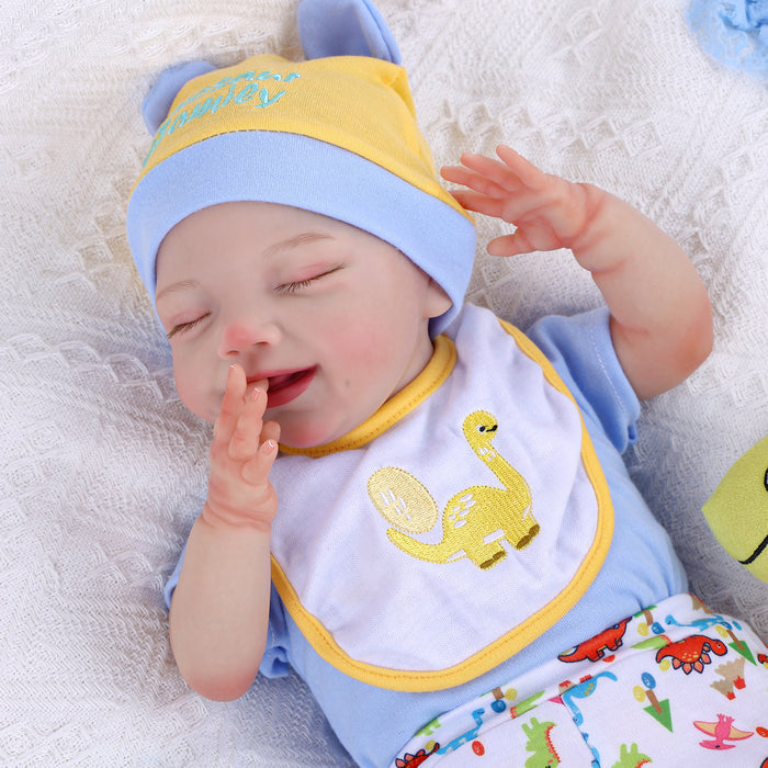 Babeside Olivia 20" Sleeping Reborn Baby Doll Infant Baby Smiling Boy with Dimple