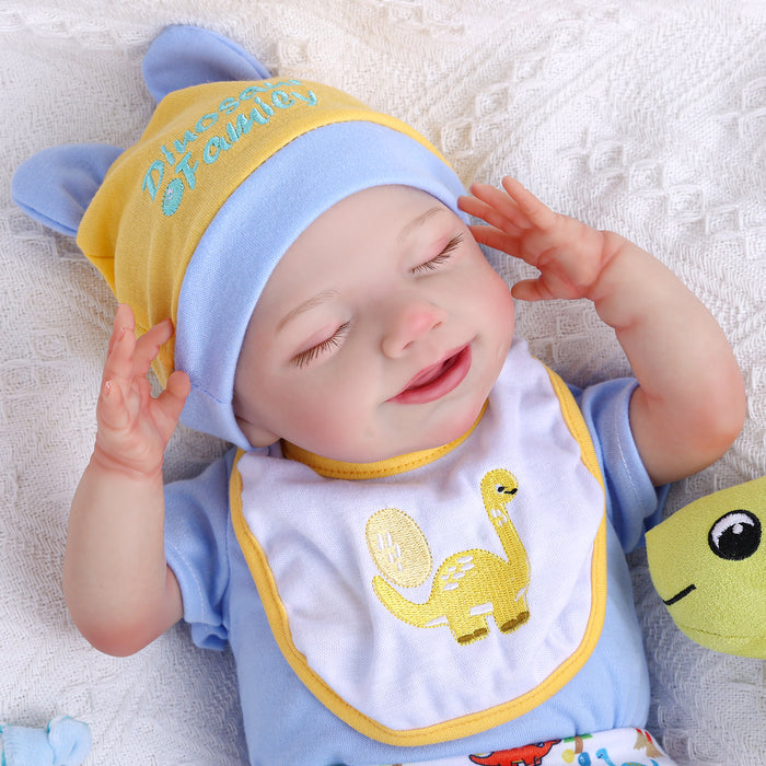 Babeside Olivia 20" Sleeping Reborn Baby Doll Infant Baby Smiling Boy with Dimple